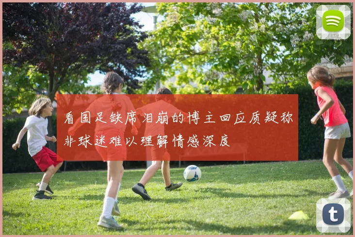 看国足缺席泪崩的博主回应质疑称非球迷难以理解情感深度